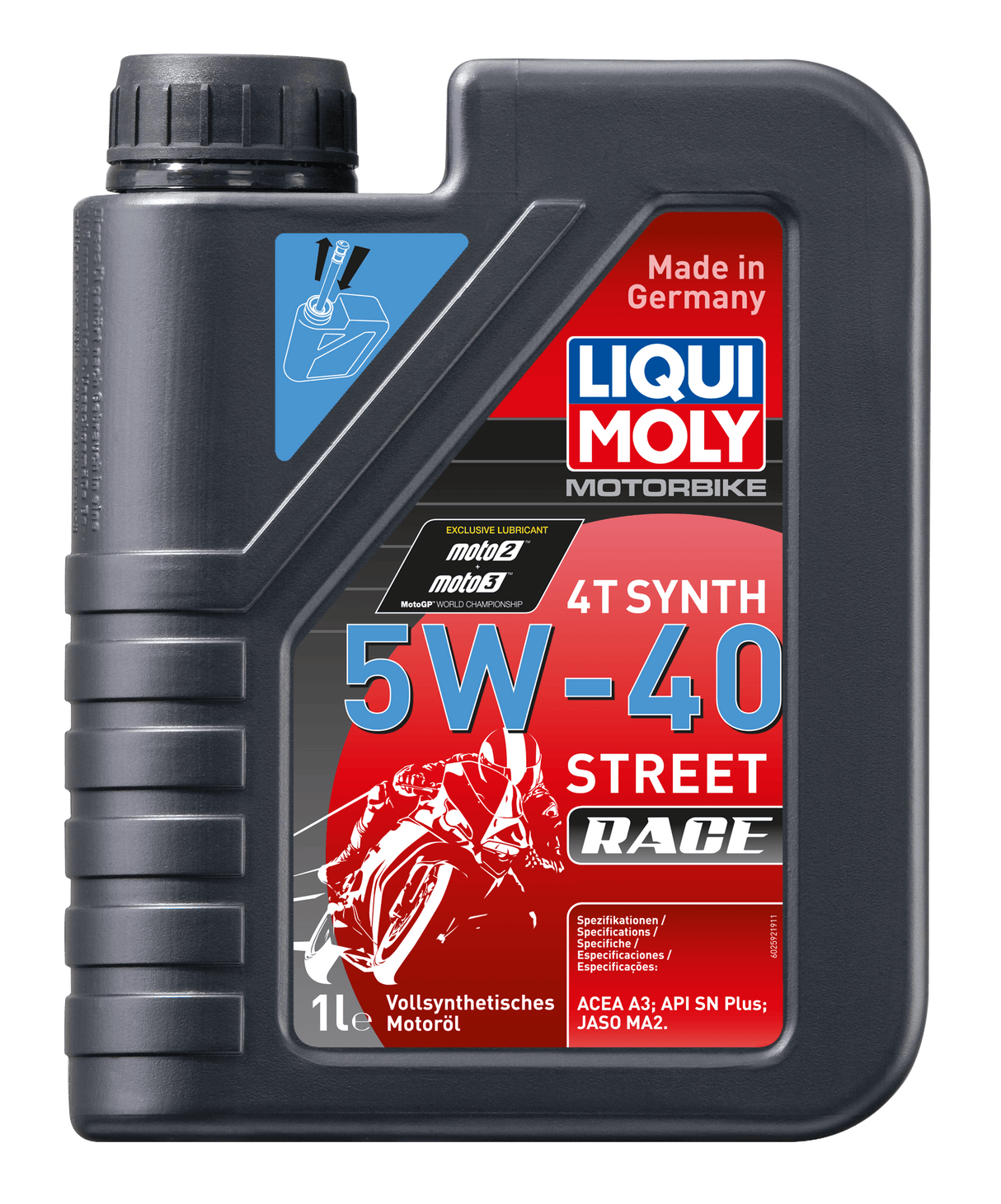 Liqui Moly Motorbike 4T Synth 5W40 Street Race - LIQUI MOLY BRASIL | O Especialista Alemão