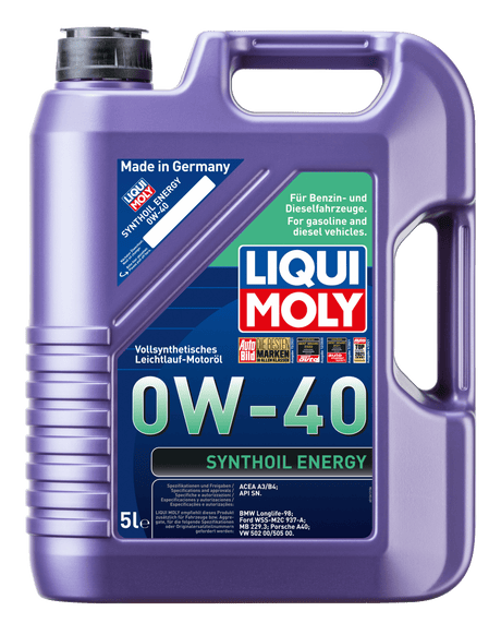 Liqui Moly Synthoil Energy 0W-40 - LIQUI MOLY BRASIL | O Especialista Alemão